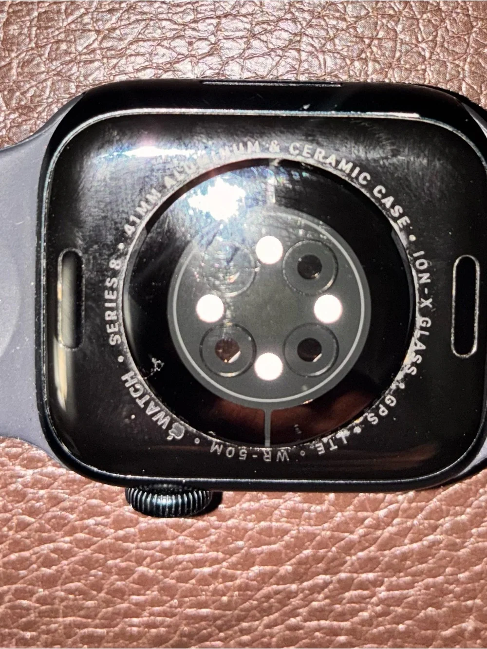 Apple Watch - Black Case with Blue Sport Band
